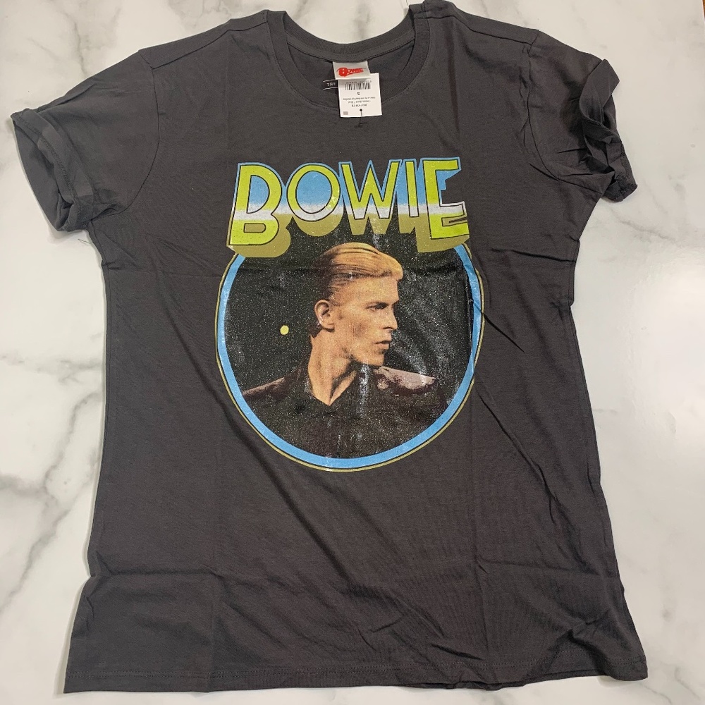 NEW David Bowie graphic retro band tee shirt - Picture 3 of 5